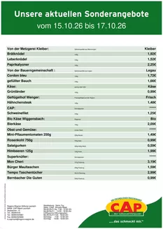 CAP Markt Katalog in Niederwürschnitz | Rabatte und Aktionen | 2026-10-15T00:00:00.000Z - 2026-10-17T00:00:00.000Z