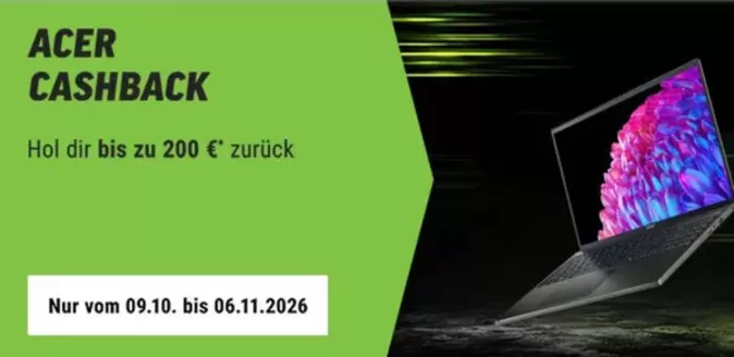 Notebooksbilliger Katalog | Acer Cashback | 2026-10-15T00:00:00.000Z - 2026-11-06T00:00:00.000Z