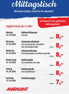 Markant Prospekt in Tuttlingen | Markant kw42 Mittagstisch 7 | 2026-10-16T00:00:00.000Z - 2026-10-17T00:00:00.000Z
