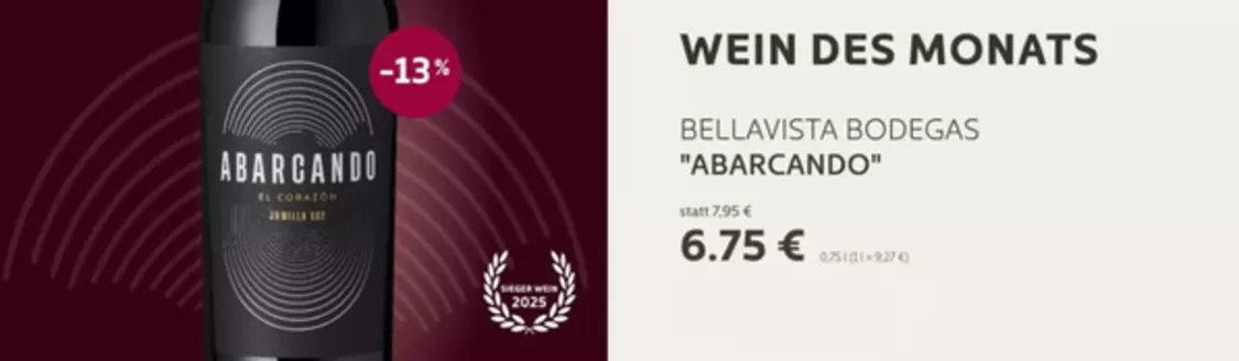 Vino Weinmarkt Prospekt in Schlettau | Wein Des Monats !!!! | 2026-10-16T00:00:00.000Z - 2026-10-28T00:00:00.000Z