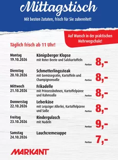 Markant Prospekt in Osnabrück | Markant kw43 Mittagstisch 7 | 2026-10-19T00:00:00.000Z - 2026-10-24T00:00:00.000Z
