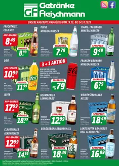 Getränke Fleischmann Katalog | Angebote~~~ | 2026-10-19T00:00:00.000Z - 2026-10-24T00:00:00.000Z