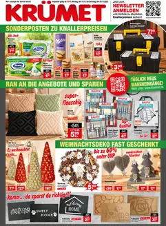 Krümet Sonderposten Katalog | SONDERPOSTEN ZU KNALLERPREISEN```` | 2026-10-19T00:00:00.000Z - 2026-10-24T00:00:00.000Z