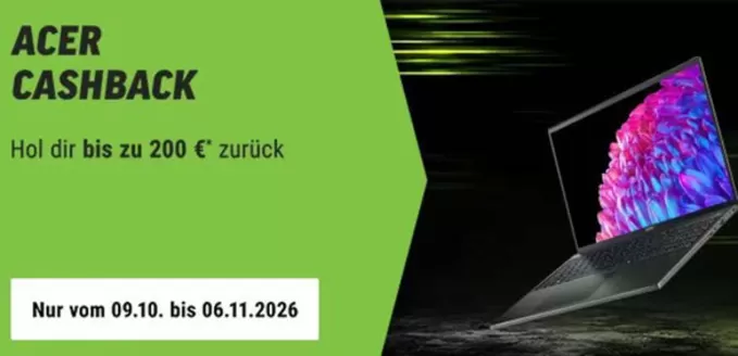 Notebooksbilliger Katalog | Acer Cashback!!! | 2026-10-19T00:00:00.000Z - 2026-11-06T00:00:00.000Z