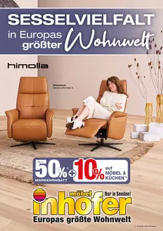 Möbel Inhofer Katalog | SESSELVIELFALT | 2026-10-20T00:00:00.000Z - 2026-11-07T00:00:00.000Z
