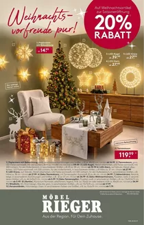 Möbel Rieger Katalog | Möbel Rieger KW41 weihnachtsvorfreude pur | 2026-10-20T00:00:00.000Z - 2026-10-24T00:00:00.000Z