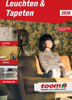 toom Baumarkt Katalog | Leuchten Tapeten 2026 | 2026-01-01T00:00:00.000Z - 2026-12-31T00:00:00.000Z