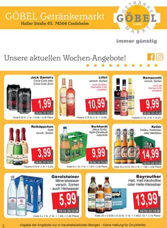 Getränke Göbel Katalog | Top-Angebote für alle Schnäppchenjäger | 2026-09-28T00:00:00.000Z - 2026-10-31T00:00:00.000Z