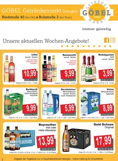 Getränke Göbel Katalog | Unsere besten Schnäppchen | 2026-09-28T00:00:00.000Z - 2026-10-31T00:00:00.000Z