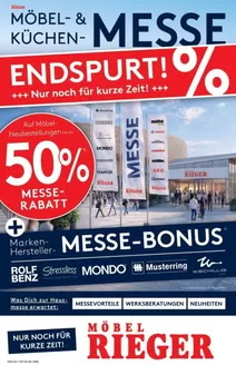 Möbel Rieger Prospekt in Esslingen am Neckar | Möbel Rieger KW43 Endspurt GP AA GE | 2026-10-22T00:00:00.000Z - 2026-10-25T00:00:00.000Z