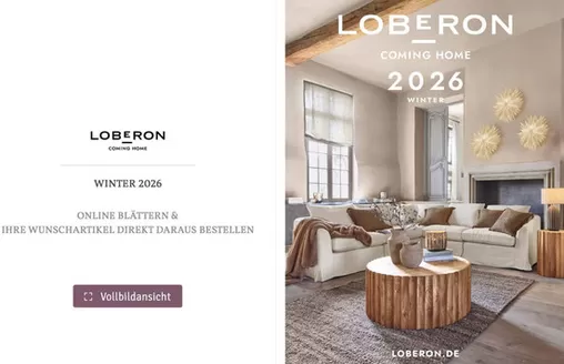 Loberon Prospekt in Osterhofen | Winter 2026 | 2026-10-22T00:00:00.000Z - 2026-12-25T00:00:00.000Z