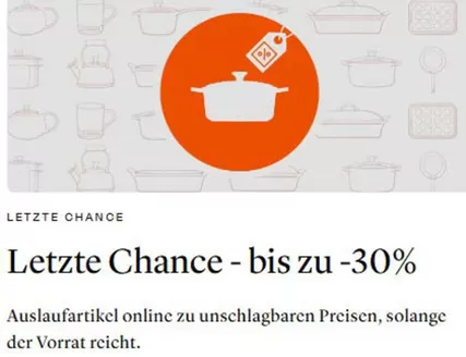 Le Creuset Prospekt in Osterhofen | Letzte Chance - Bis Zu -30% | 2026-10-22T00:00:00.000Z - 2026-11-14T00:00:00.000Z