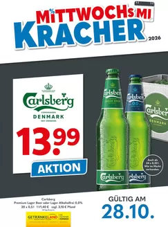 Getränkeland Katalog | Mittwochskracher Carlsberg 44 2026 | 2026-10-28T00:00:00.000Z - 2026-10-28T00:00:00.000Z