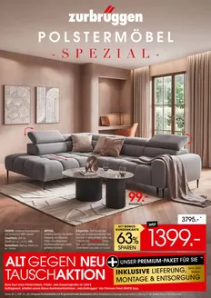 Zurbrüggen Katalog | Polstermöbel Spezial | 2026-10-26T00:00:00.000Z - 2026-11-01T00:00:00.000Z