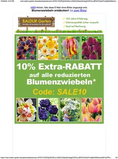 Baldur Garten Katalog | 10% Extra - Rabatt | 2026-10-26T00:00:00.000Z - 2026-10-28T00:00:00.000Z