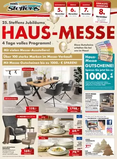 Möbel Steffens Prospekt in Schwerte (Hansestadt an der Ruhr) | Haus Messe! | 2026-10-30T00:00:00.000Z - 2026-11-30T00:00:00.000Z
