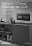 SIEMENS Katalog in Essen | Technische Daten Einbaugeräte 2025 | 2024-10-29T00:00:00.000Z - 2025-12-31T00:00:00.000Z