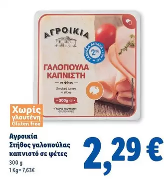 Free - Στήθος γαλοπούλας καπνιστό σε φέτες