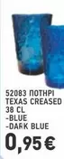 Blue - 52083 ΠΟΤΗΡΙ TEXAS CREASED