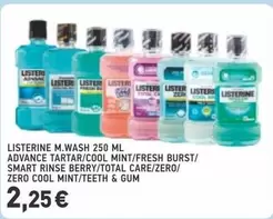 Smart - M.WASH 250 ML ADVANCE TARTAR/COOL MINT/FRESH BURST/ SMART RINSE BERRY/TOTAL CARE/ZERO/ ZERO COOL MINT/TEETH & GUM