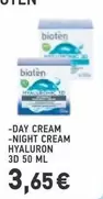 DAY CREAM NIGHT CREAM HYALURON 3D