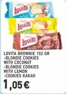 Cookies - BROWNIE 152 GR -BLONDIE COOKIES WITH COCONUT -BLONDIE COOKIES WITH LEMON -COOKIES KAKAO