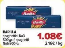 spaghettini No3 ή spaghetti Νο5