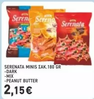 Dark - MINIS ΣΑΚ.180 GR -DARK -MIX -PEANUT BUTTER