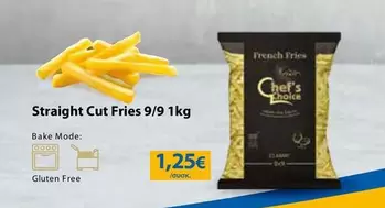 Free - Straight Cut Fries 9/9