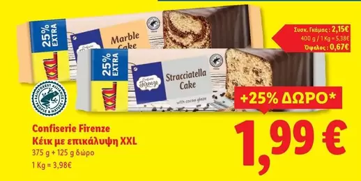 Κέικ με επικάλυψη XXL