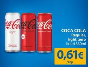 Coca Cola - Regular, light, zero