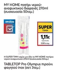 Pro - ποτήρι νερού-αναψυκτικού διαφανές