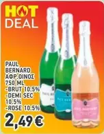 Rose - ΑΦΡ.ΟΙΝΟΣ 750 ML -BRUT 10.5% -DEMI SEC 10.5% -ROSE 10.5%