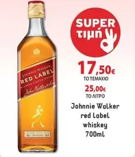 Red - red Label whiskey