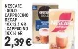 NESCAFE GOLD CAPPUCCINO DECAF 10X12.5 GR - CAPPUCCINO 10X14 GR