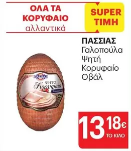 Γαλοπούλα Ψητή Κεφαλή Οβάλ