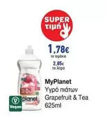 Planet - Υγρό πιάτων Grapefruit & Tea