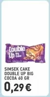 Up - SIMSEK CAKE DOUBLE UP BIG COCOA 60 GR