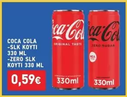 Coca Cola - COCA COLA -SLK KOYTI 330 ML -ZERO SLK KOYTI 330 ML