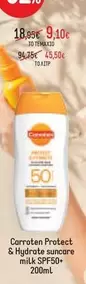 Carroten Protect & Hydrate suncare milk SPF50+