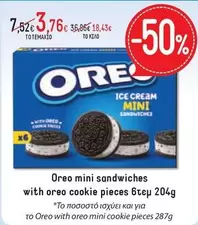 Ice Cream - Mini Sandwiches With Oreo Cookie Pieces
