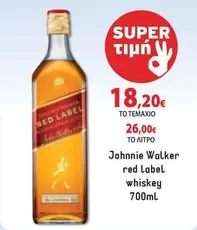 Red - red Label whiskey