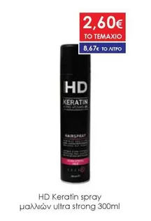 Keratin spray