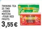 Red - TWINING TEA -GREEN MATCHA -FOUR RED FRUITS