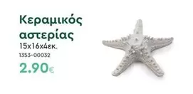 Κεραμικός αστερίας 15x16x4εκ. 1353-00032