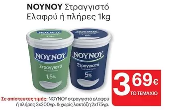 Στραγγιστό Ελαφρύ ή πλήρες