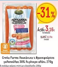 Creta Farms - ΛΟΥΚΑΝΙΚΑ ΦΡΑΝΚΦΟΥΡΤΗΣ ΓΑΛΟΠΟΥΛΑΣ