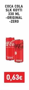 Coca Cola - SLK KOYTI 330 ML -ORIGINAL -ZERO