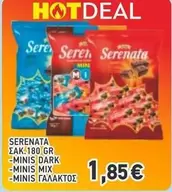 Dark - SERENATA ΣΑΚ. 180 GR - MINIS DARK - MINIS MIX - MINIS ΓΑΛΑΚΤΟΣ