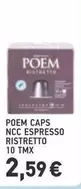 CAPS NCC ESPRESSO RISTRETTO 10 TMX
